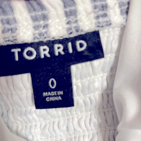 Torrid Stripped Midi Peplum Tank Top - Picture 10 of 12